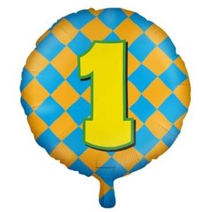 Happy Foil Balloons, 1 jaar, 6 stuks