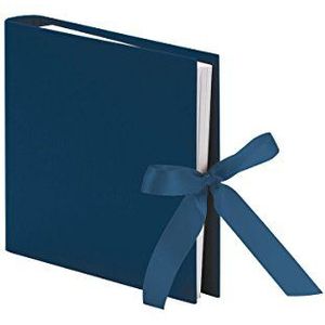 Rössler 13161147906 S.O.H.O fotoboek met strik, 230 x 210 mm, 50 pagina's, marineblauw