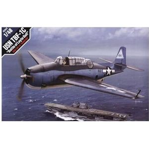 Academy 12340 1/48 United States Navy TBF-1C Avenger Battle of Late Plastic Model