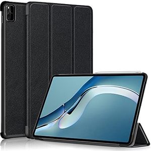Beschermhoes voor Huawei MatePad Pro 12.6, inklapbaar, voor tablet Huawei MatePad Pro 12.6, magnetische beschermhoes, krasbestendig, beschermhoes met penfunctie (zwart)