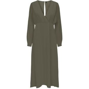 ONLY Onlalma Life Vis Jen Robe longue unie pour femme, Kalamata., S