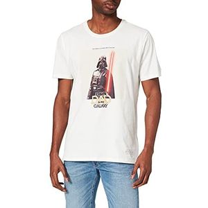 Cortefiel Star Wars T-shirt met korte mouwen voor heren, Wit.