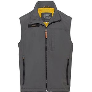 camel active 460640/1o15 vest, donkergrijs, 58 heren, donkergrijs, 50, Grijze schaduw.