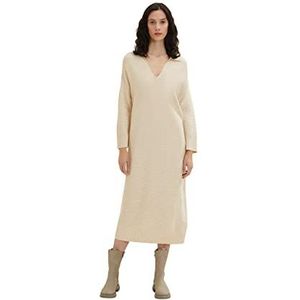 TOM TAILOR Damesjurk Dusty Beige Melange, 36, 25955, 25955 - Dusty Beige Melange