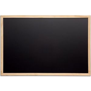 MAUL krijtbord 60 x 80 cm | bord met houten frame om te beschrijven met krijtstiften | leisteen bord met lijst | kan worden gebruikt als planner, kantoordecoratie en
