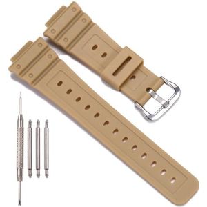 Reservearmband voor heren, hars, waterdicht, compatibel met Casio DW-5900 DW-9052 DW-5600 GW-6900 DW-6900 G-6900