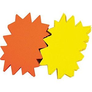 Agipa 014925-FLU verkooplabels, 24 x 32 cm, geel/oranje