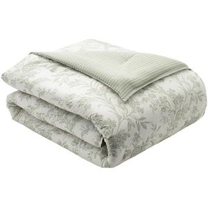 Laura Ashley Amberley Katoenen set, salie/gebroken wit, kingsize