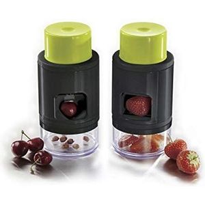 Ibili 793300 kersenontpitter aardbeiensnijder, kunststof/roestvrij staal