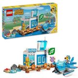 LEGO Animal Crossing vliegreizen met Dodo Airlines – watervliegtuig en minifiguur van piloten geïnspireerd op de videospelserie ontwikkeld door Nintendo – cadeau voor kinderen vanaf 7 jaar 77051