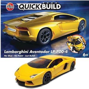 Airfix J6026 QUICKBUILD Lamborghini Aventador - Geel Plastic Modelbouwpakket