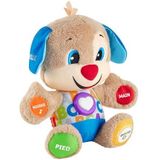 Fisher-Price Puppy Progressief ontwaken, muzikaal en interactief pluche dier, meer dan 75 liedjes en 3 leerniveaus, babyspeelgoed vanaf 6 maanden voor meisjes en jongens, Franse versie, FPM44