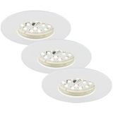 Briloner Leuchten 7231-036 led-inbouwlamp, 230 V, plafondlamp, spots, woonkamer of badkamerlamp, dimbaar, rond, kunststof, 5,5 W, wit