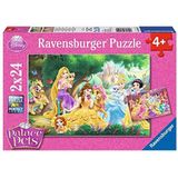 Ravensburger - 08952 9 - Puzzel - De beste vrienden van de prinsessen - 2 x 24 stukjes