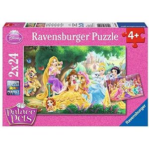 Ravensburger - 08952 9 - Puzzel - De beste vrienden van de prinsessen - 2 x 24 stukjes