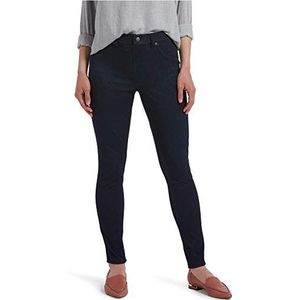 HUE Ultra Soft Denim leggings met hoge taille voor dames, chique leggings van jeans voor dames, Indigo Zwart Washed