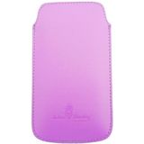 Urban Monkey Hoes voor mobiele telefoon met klep en microvezelvoering voor smartphone tot 5 inch violet