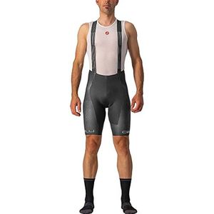 CASTELLI Free Aero Rc Bib Shorts voor heren, Donkergrijs/wit