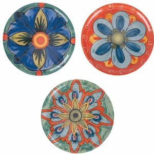 Set van 3 pizzaborden van porselein, Ø 33 cm, gemaakt in Italië, Infinito