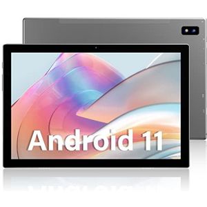 SGIN Tablet 10,1 inch, 6 GB RAM + 128 GB ROM (512 GB TF), Android 11 tablet, camera 5 MP + 8 MP, FHD 1920 x 1200 IPS, Bluetooth 5.0, GPS, Dual WiFi, batterij 7000 mAh (grijs)