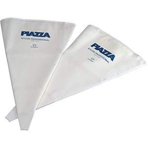 PIAZZA - Professionele tas zonder spuitmonden - 2 stuks zakken van 25 cm - voor het versieren van taarten, chocolade en gebak - herbruikbaar en duurzaam van nylon