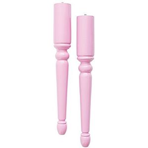 Ohmyleg Philip houten poten, 50 x 6 cm, roze, 4 stuks