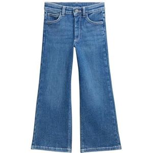 TOM TAILOR 1042619 Brede jeans voor kinderen, met stretchaandeel, 10119 - versleten denim blauw