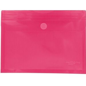 Grafoplás 04872954 enveloppen van kunststof, met plooien, 5 stuks, roze