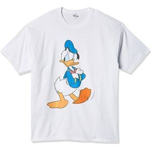 Disney Heren Characters Traditional Donald T-shirt, wit, maat S, wit, S, Wit