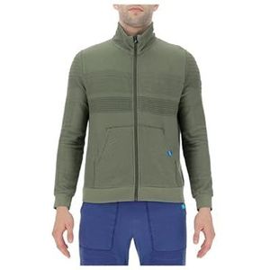 UYN Natural Training OW Full Zip Long SL T-Shirt Homme, Capuleti Vert chiné, XL