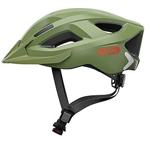 ABUS Aduro 2.0 stadshelm - veelzijdige fietshelm met licht - sportief design voor het stadsverkeer - voor dames en heren - groen - maat S