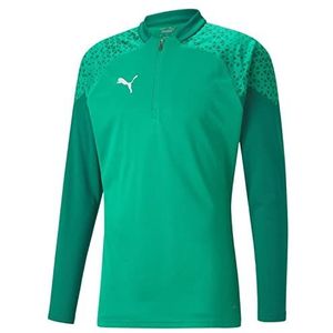 PUMA teamCUP Training Zip Top 1/4 Pepergroen