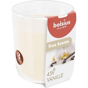4 stuks Bolsius geurglas vanille - vanilla geurkaarsen 97/85 (45 uur) True Scents