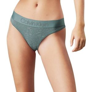 Calvin Klein Thong 000qf7287e string voor dames, Blauw (Blue Performance Blue), S