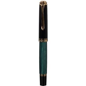 Pelikan Souveran M800 vulpen, medium punt, zwart/groen