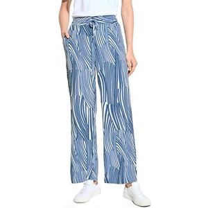 CECIL Pantalon à jambes larges, Soft Light Blue, M / 30L