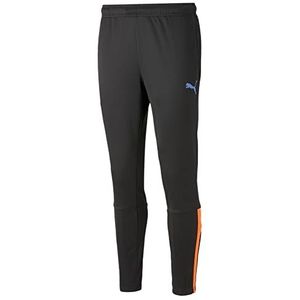 PUMA Teamliga heren gebreid trainingsbroek Puma zwart/blauw glanzend, XXL, Puma zwart/blauw glanzend