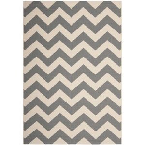 Safavieh CY6244 tapijt visgraatpatroon, rechthoekig, 122 x 170 cm, grijs/beige