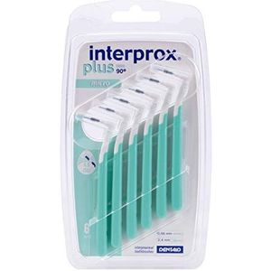 INTERPROX PLUS - Micro 0.9 – interdentale borstels – vezels van Tynex – groen – blister met 6 stuks