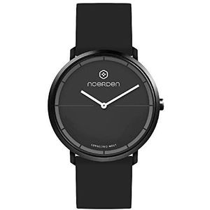 NOERDEN LIFE2 siliconen smartwatch hybrid, 38 mm, zwart, 38 mm