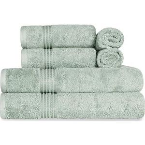 Superior Handdoek, katoen, salie, 6 stuks