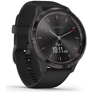 Garmin Vívomove 3: Smartwatch met mechanische wijzers en touchscreen met GPS-tracking - Slate/Black - wijzerplaat 44 mm (gereviseerd)