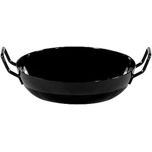 KRÜGER Karl 1220s Gourmet pan, email, zwart, 20 x 20 x 5 cm