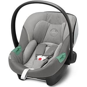 CYBEX Aton S2 i-size autostoel vanaf de geboorte tot ca. 24 maanden, belastbaar tot 13 kg, met inleg voor pasgeborenen, sensorsafe, soho grijs