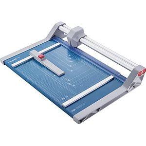 Dahle 550 Papiersnijder, Model 2020, (Tot DIN A4, 20 Vellen Snijvermogen, 2 mm Snijhoogte), Blauw