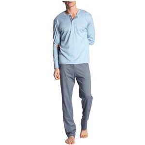 CALIDA Relax Choice herenpyjamaset lang placid blue 58, Blue Placid