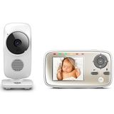 Motorola Mbp483 babyfoon met video, 7,1 cm digitaal display, zilverkleur (UK Plug)