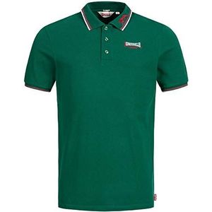 Lonsdale Polo Lion Slim Fit pour homme, vert bouteille, M