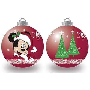 Arditex WD13422 Kerstballen, diameter 6 cm, Disney-Mickey, 10 stuks