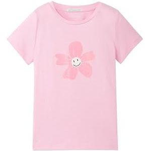 TOM TAILOR T-shirt pour fille, 35247 - Fresh Summertime Pink, 116-122